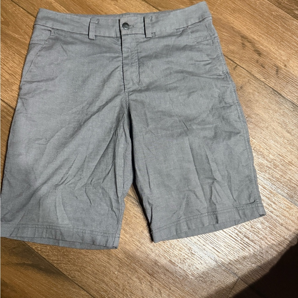 Lululemon Athletica Gray Flat Front Shorts